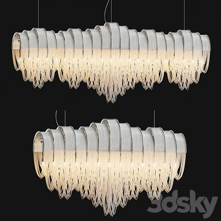 Terzani Concordia Volver Chandelier 3D Model Free Download