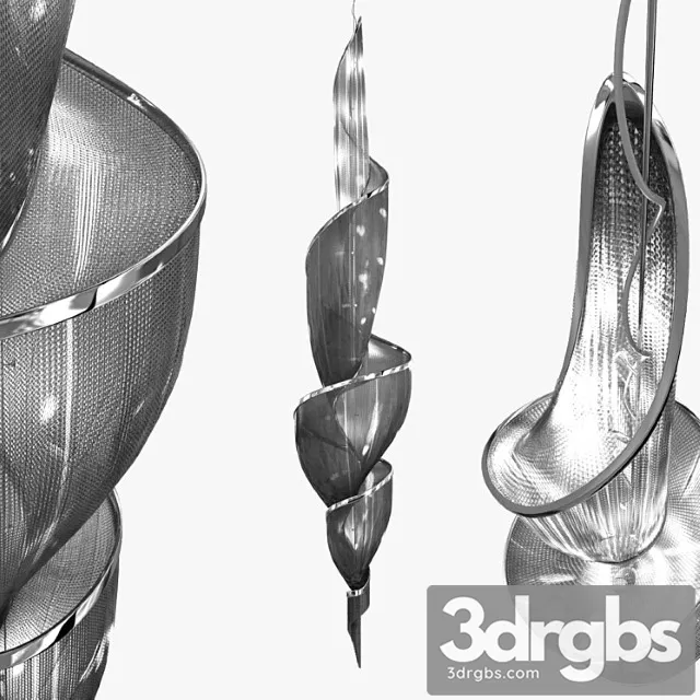 Terzani epoque pendant light 3D Model Download