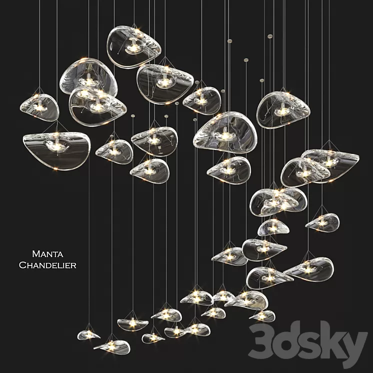 Terzani Manta 35 Adjustable lights 3D Model