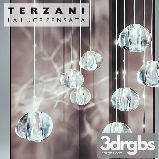 Terzani – mizu pendant light 3D Model Download