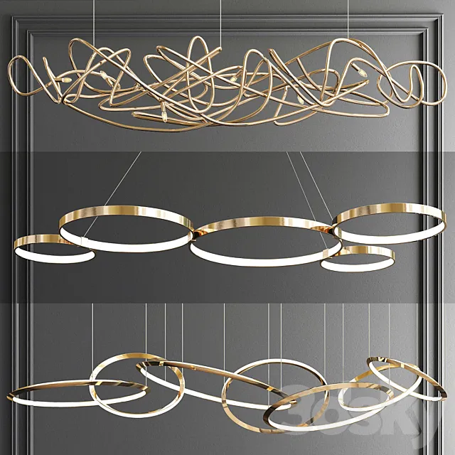 Terzani Oracle Capella Rings – 3 type 3D Model Terzani Oracle Capella Rings – 3 type 3D Model