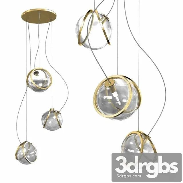 Terzani pug pendant light 3d model 3D Model Download