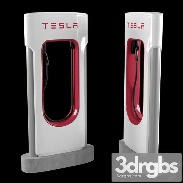 Tesla Charge Station 3D Model Download Tesla Charge Station 3D Model Download