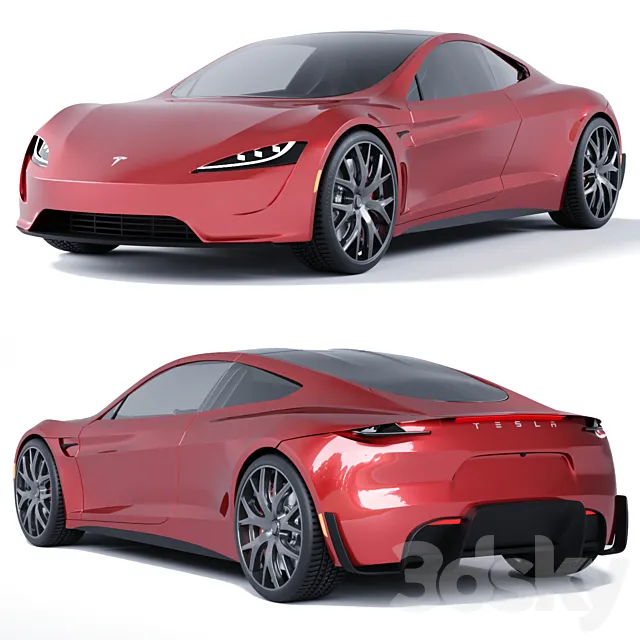 Tesla Roadster 3D Model