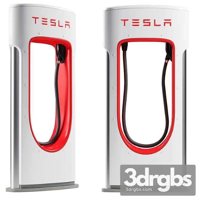 Tesla Supercharger Charging Station 3D Model Download Tesla Supercharger Charging Station 3D Model Download
