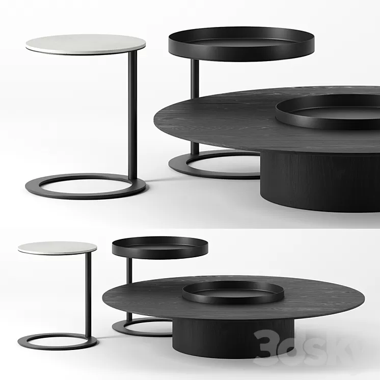 Tethys tables by Living Divani 3D Model Tethys tables by Living Divani 3D Model