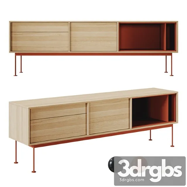 Teulat Yoko Tv Bench 3D Model Download