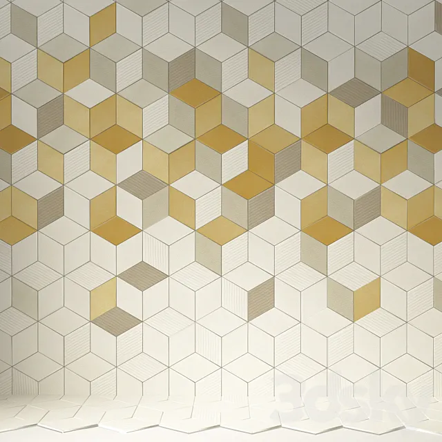TEX Tile by Mutina SET 3D Model TEX Tile by Mutina SET 3D Model
