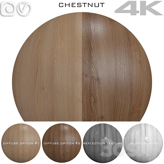 Texture Chestnut №2 3D Model