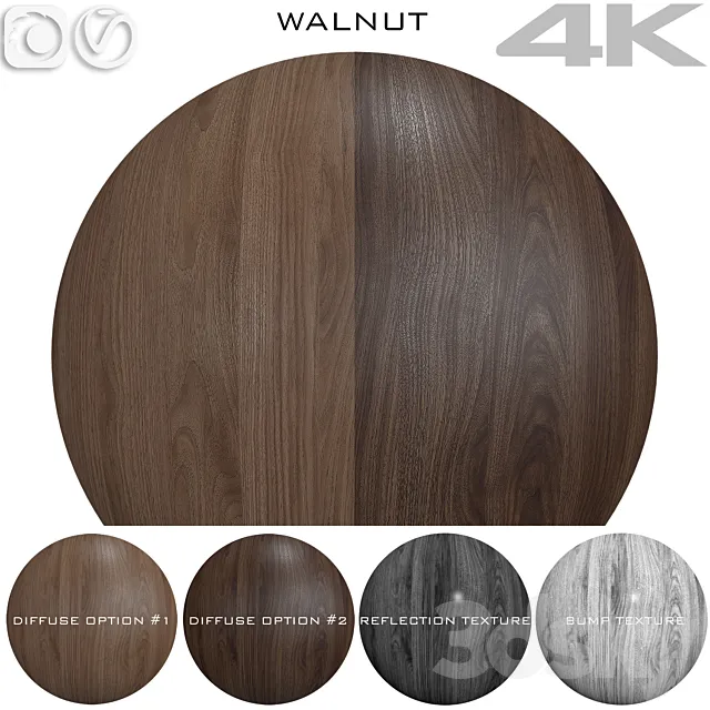 Texture Walnut №4 3D Model