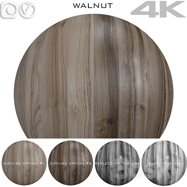 Texture Walnut №6 3D Model