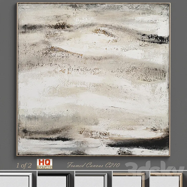 Textured Wall Art C-210 3D Model Free Download