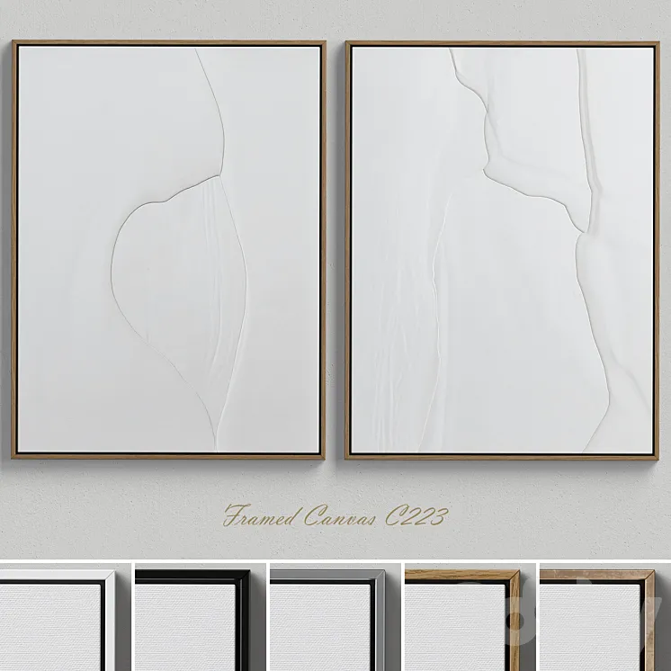 Textured Wall Art C-223 3D Model Free Download