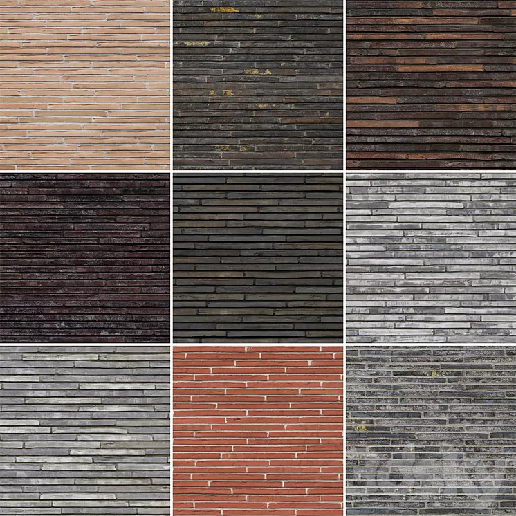 Textures bricks 3D Model