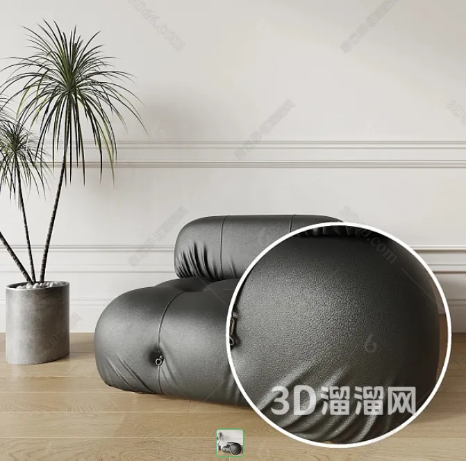 TEXTURES – LEATHER – CORONA – 3D MODEL – 611