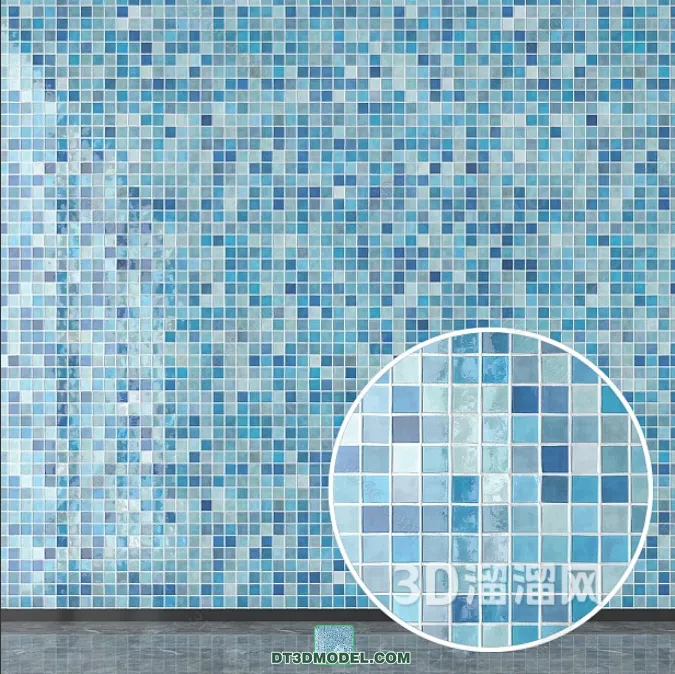 TEXTURES – MOSAIC – CORONA – 3D MODEL – 629