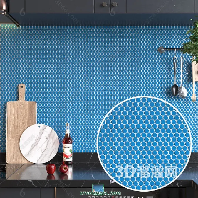 TEXTURES – MOSAIC – CORONA – 3D MODEL – 634