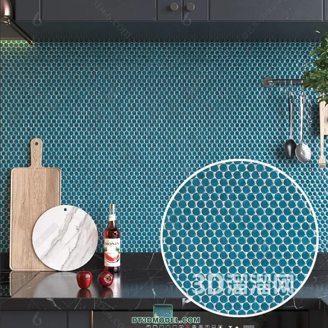 TEXTURES – MOSAIC – CORONA – 3D MODEL – 636