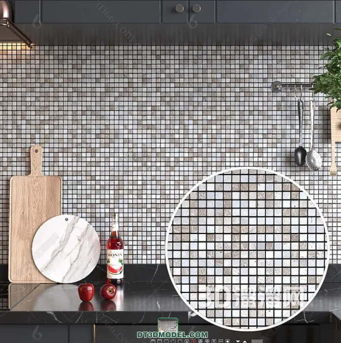 TEXTURES – MOSAIC – CORONA – 3D MODEL – 642