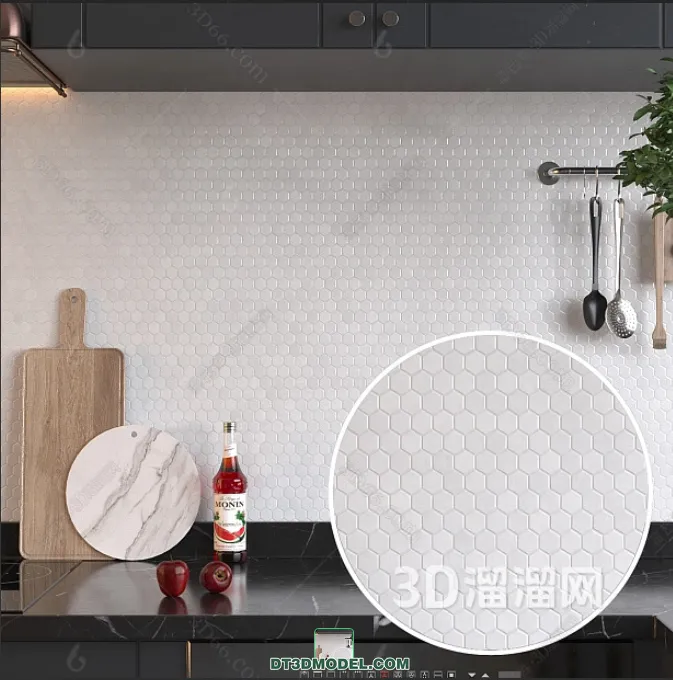 TEXTURES – MOSAIC – CORONA – 3D MODEL – 645