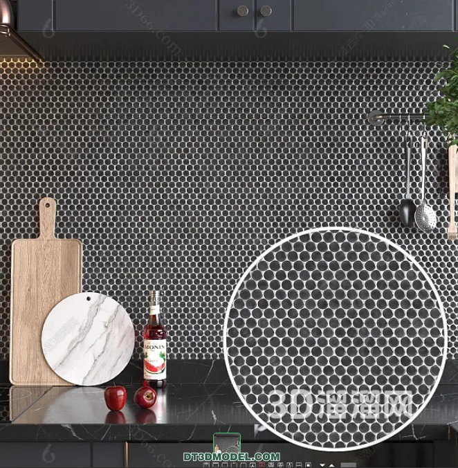 TEXTURES – MOSAIC – CORONA – 3D MODEL – 648