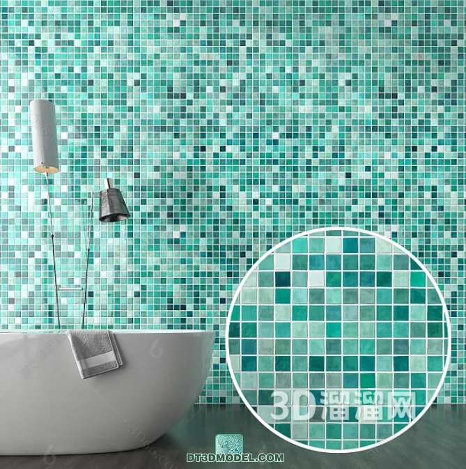 TEXTURES – MOSAIC – CORONA – 3D MODEL – 651