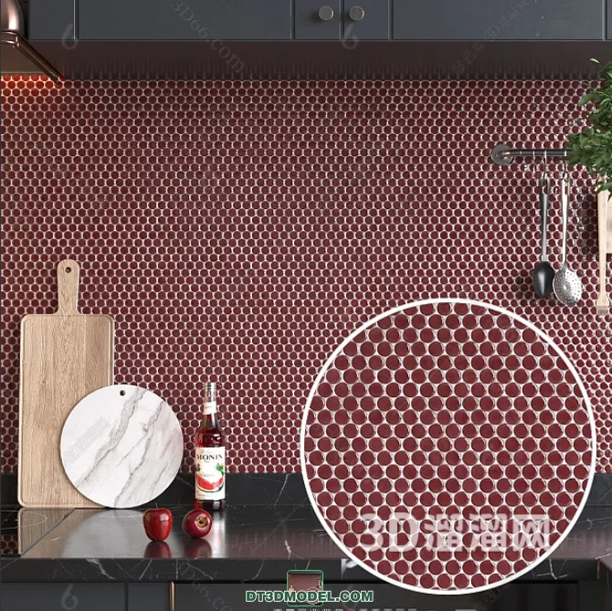 TEXTURES – MOSAIC – CORONA – 3D MODEL – 653