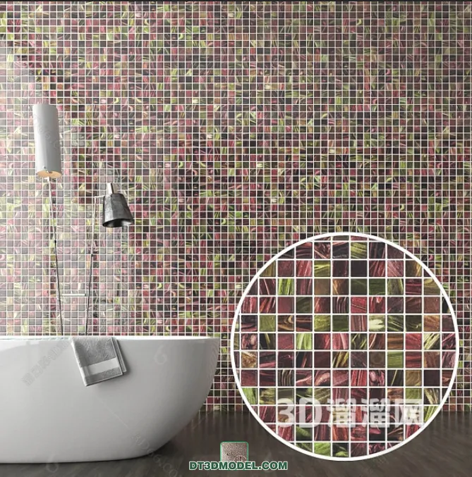 TEXTURES – MOSAIC – CORONA – 3D MODEL – 654