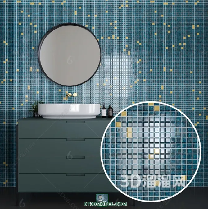 TEXTURES – MOSAIC – CORONA – 3D MODEL – 663