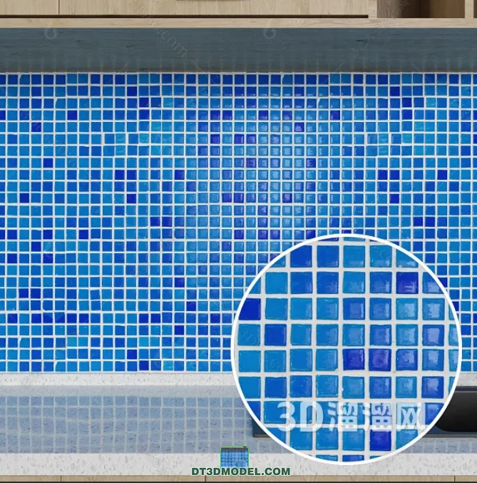 TEXTURES – MOSAIC – CORONA – 3D MODEL – 666