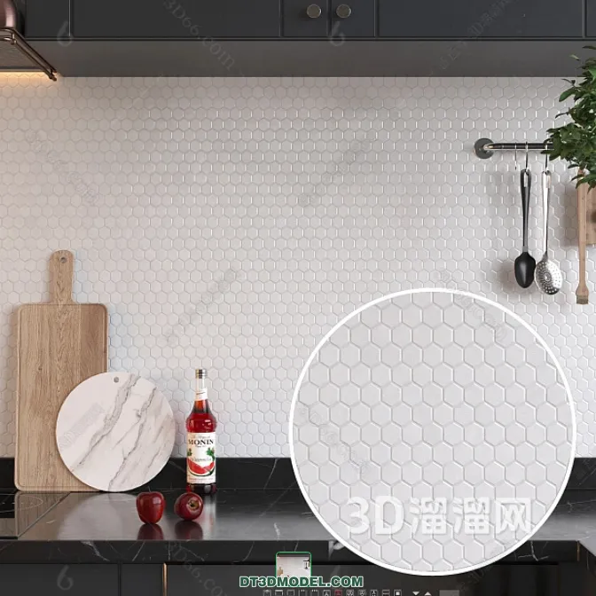 TEXTURES – MOSAIC – CORONA – 3D MODEL – 668