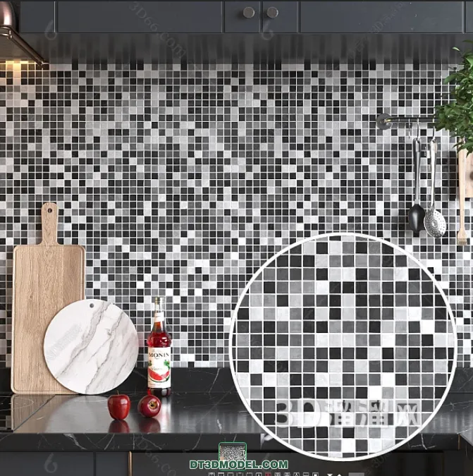 TEXTURES – MOSAIC – CORONA – 3D MODEL – 669