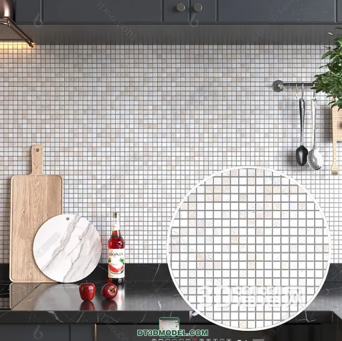 TEXTURES – MOSAIC – CORONA – 3D MODEL – 672