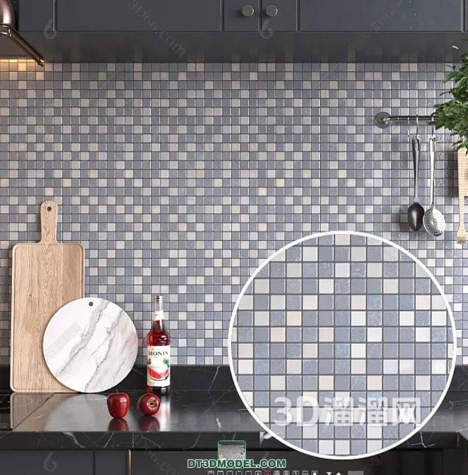 TEXTURES – MOSAIC – CORONA – 3D MODEL – 680