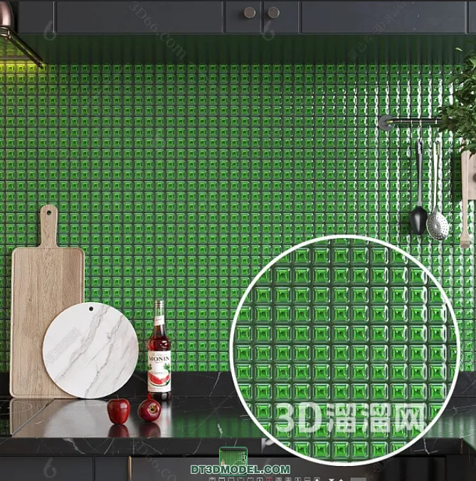 TEXTURES – MOSAIC – CORONA – 3D MODEL – 690