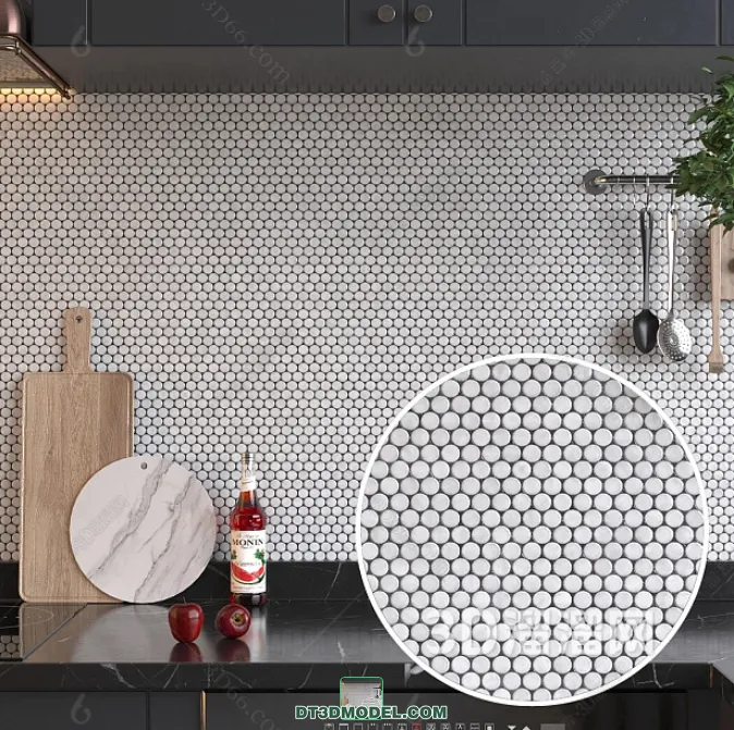 TEXTURES – MOSAIC – CORONA – 3D MODEL – 692