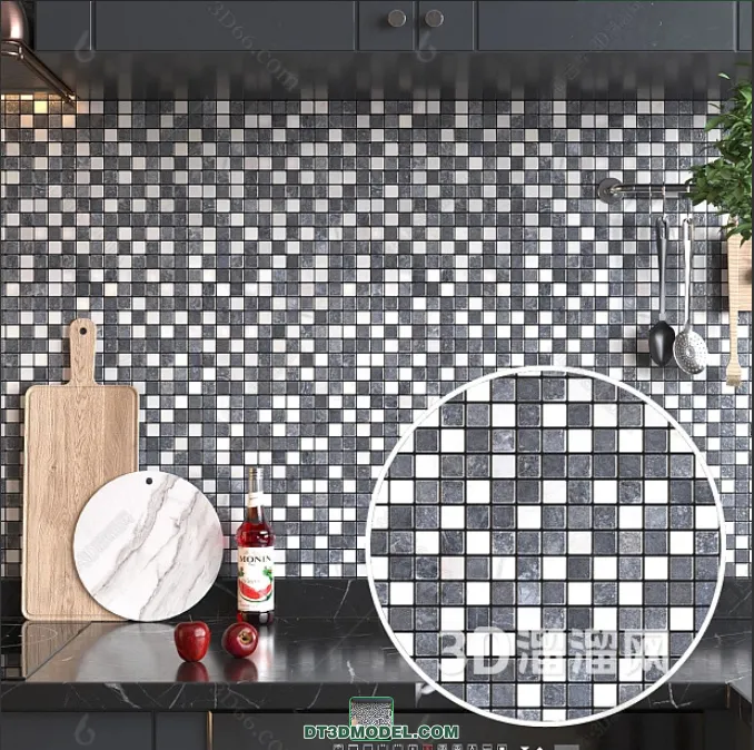 TEXTURES – MOSAIC – CORONA – 3D MODEL – 699