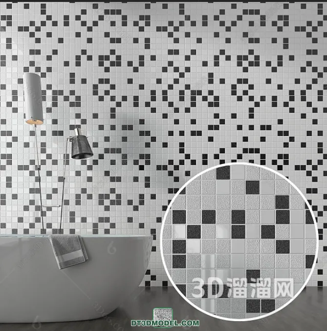 TEXTURES – MOSAIC – CORONA – 3D MODEL – 701