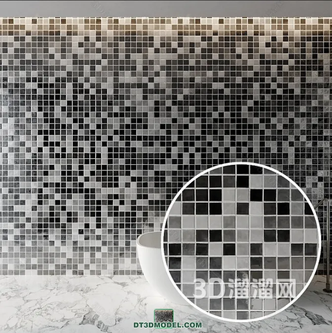 TEXTURES – MOSAIC – CORONA – 3D MODEL – 711