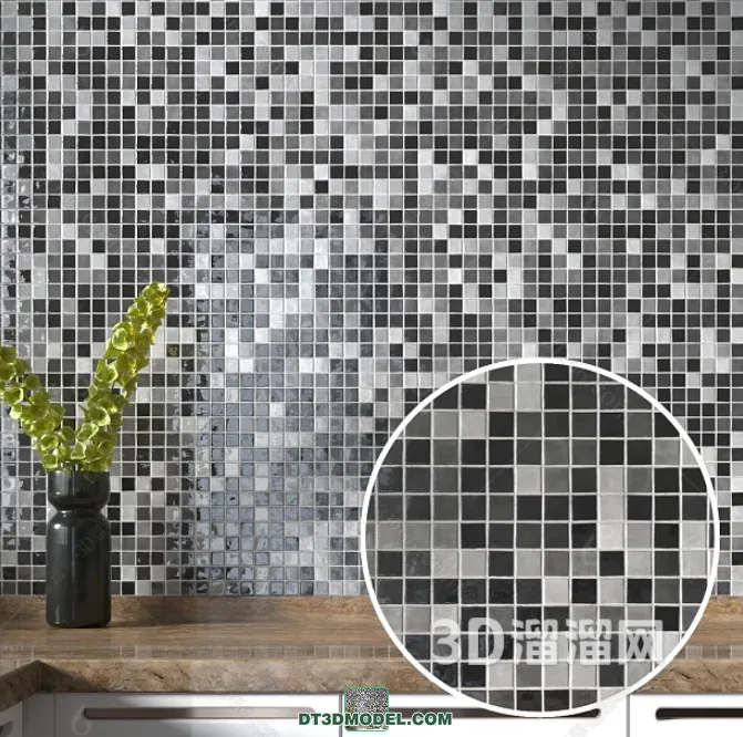 TEXTURES – MOSAIC – CORONA – 3D MODEL – 715