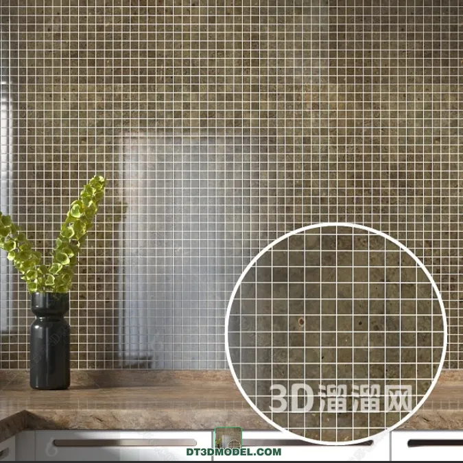 TEXTURES – MOSAIC – CORONA – 3D MODEL – 722