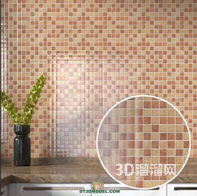 TEXTURES – MOSAIC – CORONA – 3D MODEL – 724