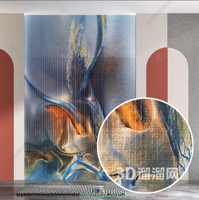 TEXTURES – MOSAIC – CORONA – 3D MODEL – 727