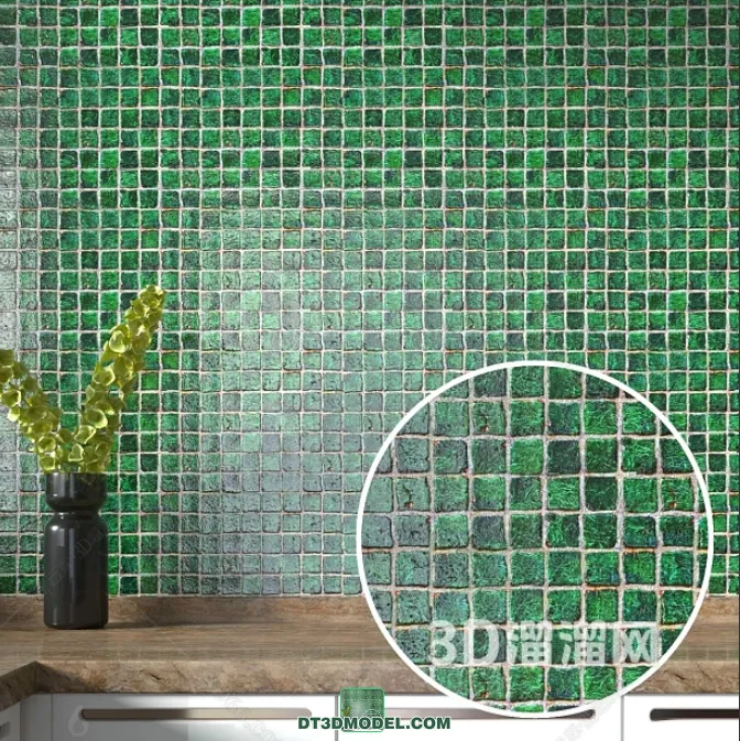 TEXTURES – MOSAIC – CORONA – 3D MODEL – 728