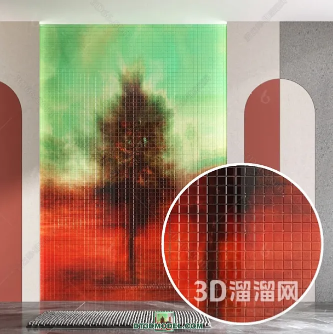 TEXTURES – MOSAIC – CORONA – 3D MODEL – 730