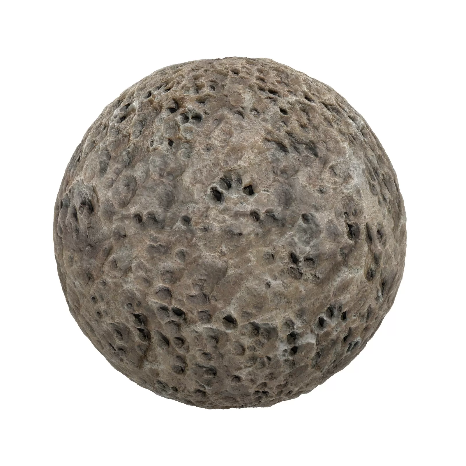 TEXTURES – STONES – CGAxis PBR Colection Vol 1 Stones – brown rock with holes