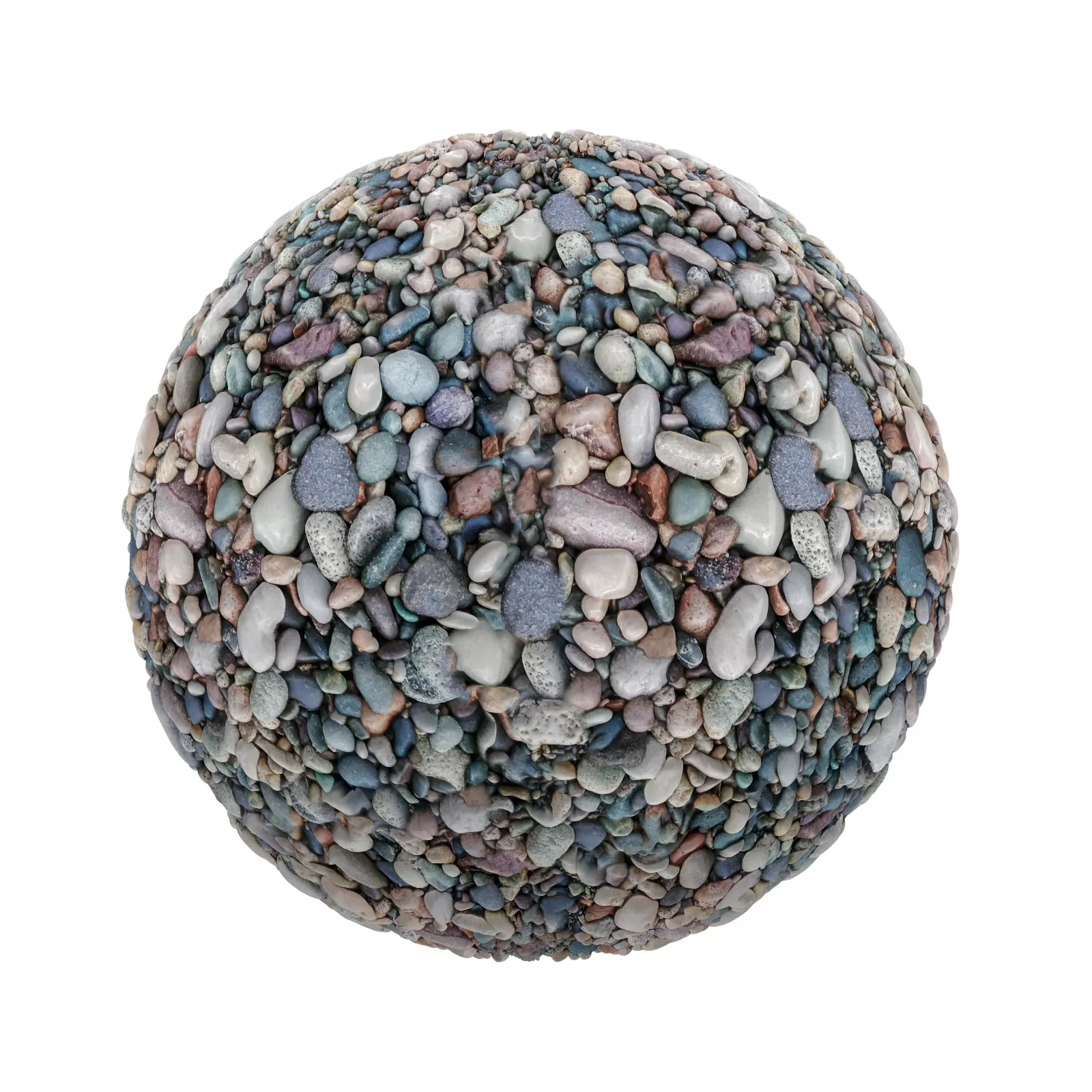 TEXTURES – STONES – CGAxis PBR Colection Vol 1 Stones – colorful pebbles