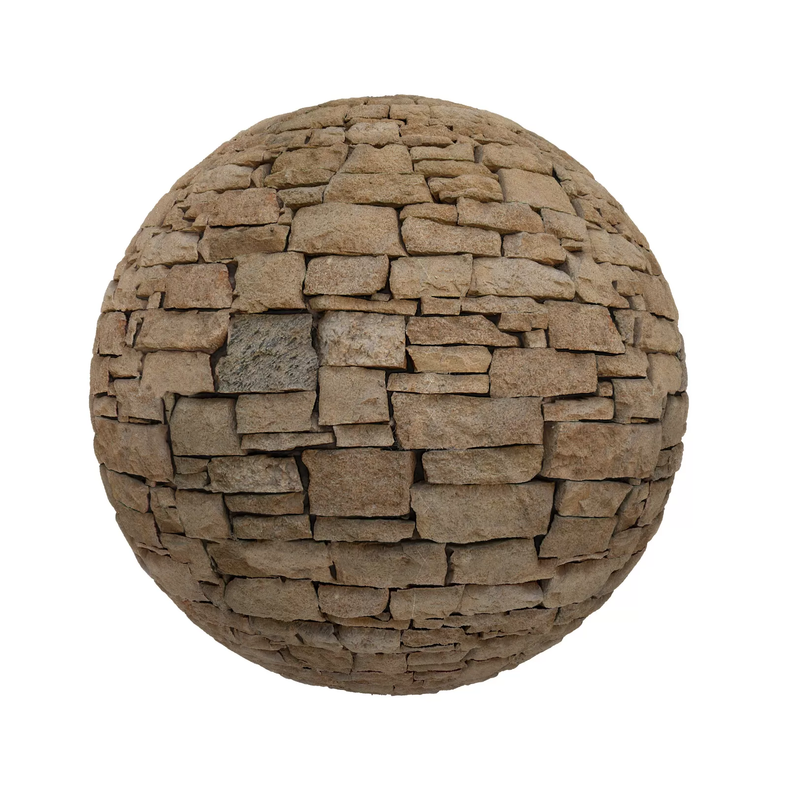 TEXTURES – STONES – CGAxis PBR Colection Vol 1 Stones – orange stone brick wall