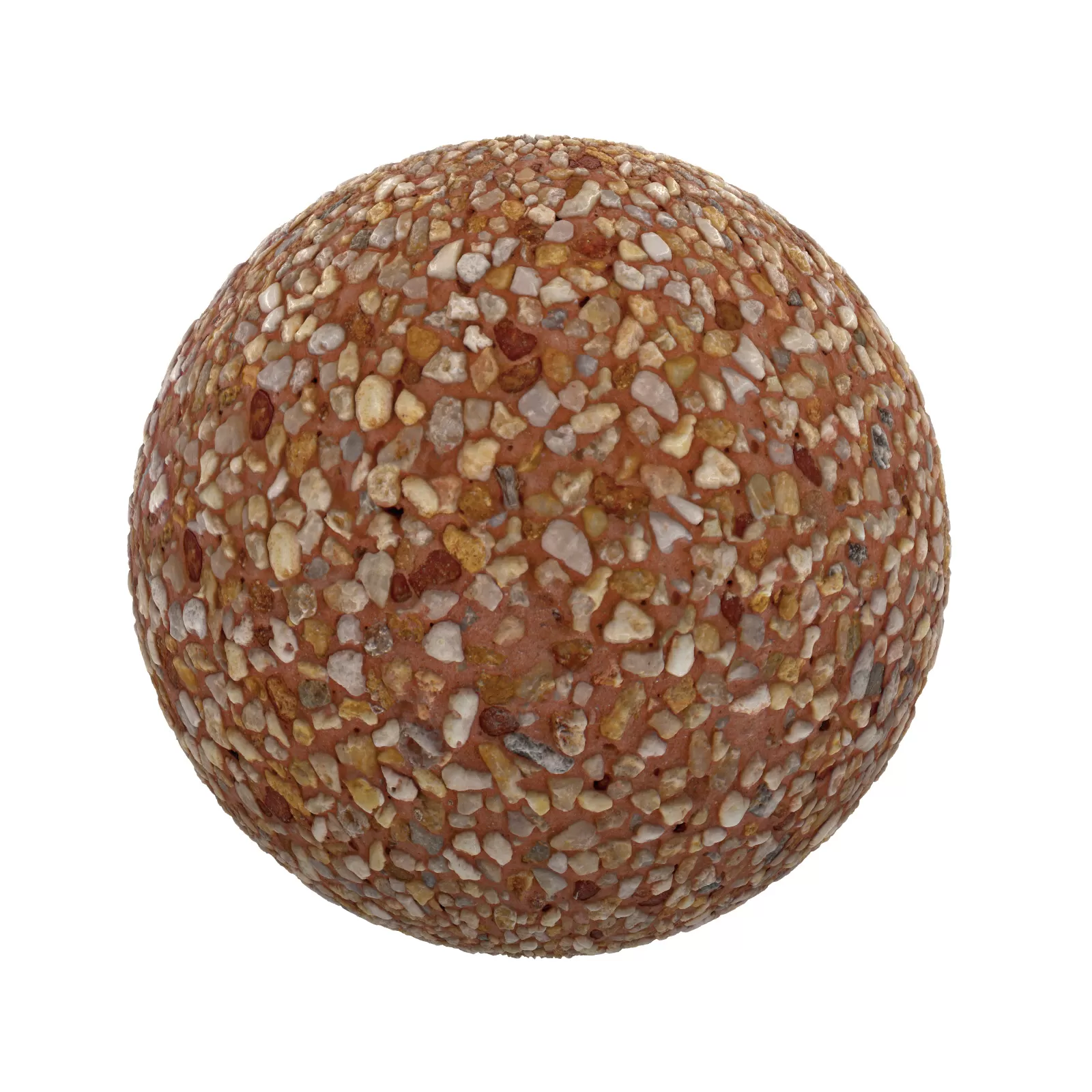 TEXTURES – STONES – CGAxis PBR Colection Vol 1 Stones – pebbles in orange dirt