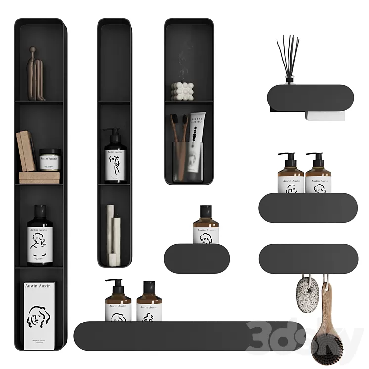 Tezza bathroom accessories 3D Model Free Download Tezza bathroom accessories 3D Model Free Download